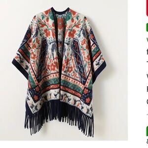 New Boho poncho